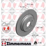 ZIMMERMANN Bremsscheibe