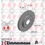 ZIMMERMANN Bremsscheibe