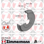 ZIMMERMANN Bremstrommel