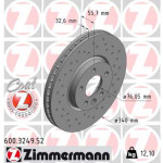 ZIMMERMANN Bremsscheibe