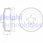 DELPHI Bremstrommel