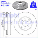 DELPHI Bremsscheibe