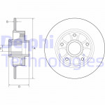 DELPHI Bremsscheibe