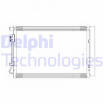 DELPHI Kondensator, Klimaanlage