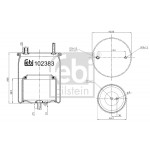 FEBI BILSTEIN Federbalg, Luftfederung