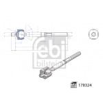 FEBI BILSTEIN Axialgelenk, Spurstange