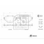 FEBI BILSTEIN Bremsbelagsatz, Scheibenbremse