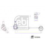 FEBI BILSTEIN Stange/Strebe, Stabilisator
