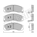 METELLI Bremsbelagsatz, Scheibenbremse