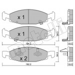 METELLI Bremsbelagsatz, Scheibenbremse