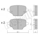 METELLI Bremsbelagsatz, Scheibenbremse