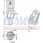 NISSENS Sensor, Kühlmitteltemperatur