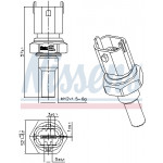 NISSENS Sensor, Kühlmitteltemperatur