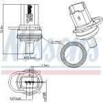 NISSENS Sensor, Kühlmitteltemperatur