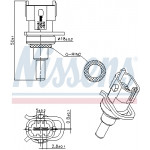 NISSENS Sensor, Kühlmitteltemperatur