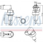 NISSENS Sensor, Kühlmitteltemperatur