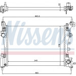 NISSENS Kühler, Motorkühlung
