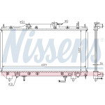 NISSENS Kühler, Motorkühlung