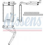 NISSENS Wärmetauscher, Innenraumheizung