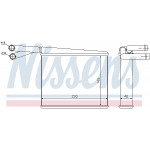 NISSENS Wärmetauscher, Innenraumheizung