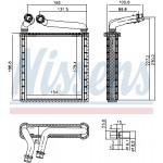 NISSENS Wärmetauscher, Innenraumheizung