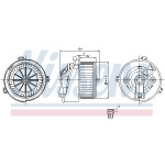 NISSENS Elektromotor, Innenraumgebläse