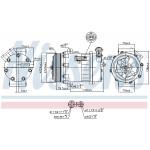 NISSENS Kompressor, Klimaanlage