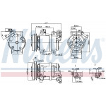 NISSENS Kompressor, Klimaanlage