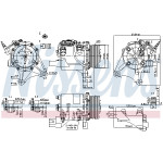 NISSENS Kompressor, Klimaanlage