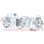 NISSENS Kompressor, Klimaanlage