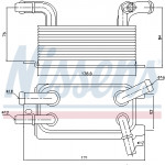 NISSENS Ölkühler, Automatikgetriebe
