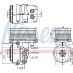 NISSENS Ölkühler, Motoröl