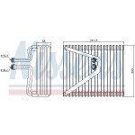 NISSENS Verdampfer, Klimaanlage