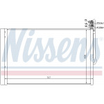NISSENS Kondensator, Klimaanlage