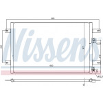 NISSENS Kondensator, Klimaanlage