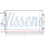 NISSENS Kondensator, Klimaanlage