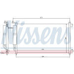 NISSENS Kondensator, Klimaanlage