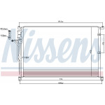 NISSENS Kondensator, Klimaanlage