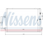 NISSENS Kondensator, Klimaanlage
