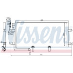 NISSENS Kondensator, Klimaanlage