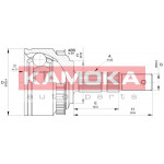 KAMOKA Gelenksatz, Antriebswelle