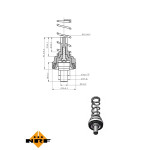 NRF Thermostat, Kühlmittel