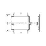 AVA QUALITY COOLING Kondensator, Klimaanlage