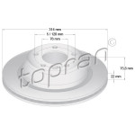 TOPRAN Bremsscheibe