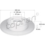 TOPRAN Bremsscheibe