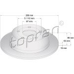TOPRAN Bremsscheibe
