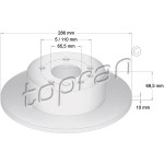 TOPRAN Bremsscheibe