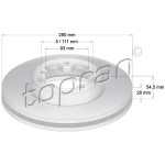 TOPRAN Bremsscheibe