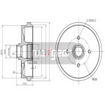 MAXGEAR Bremstrommel