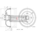 MAXGEAR Bremstrommel